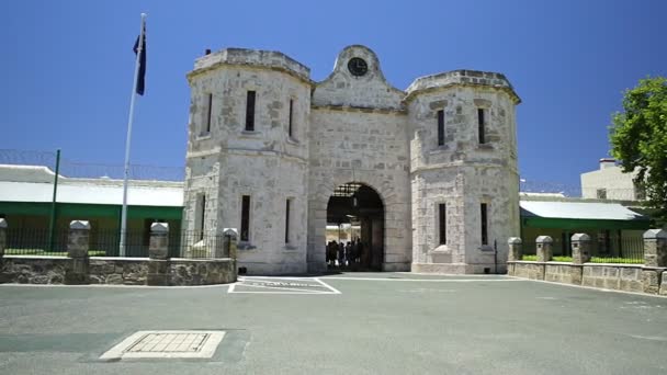 Fremantle Prison tourism — Stock Video