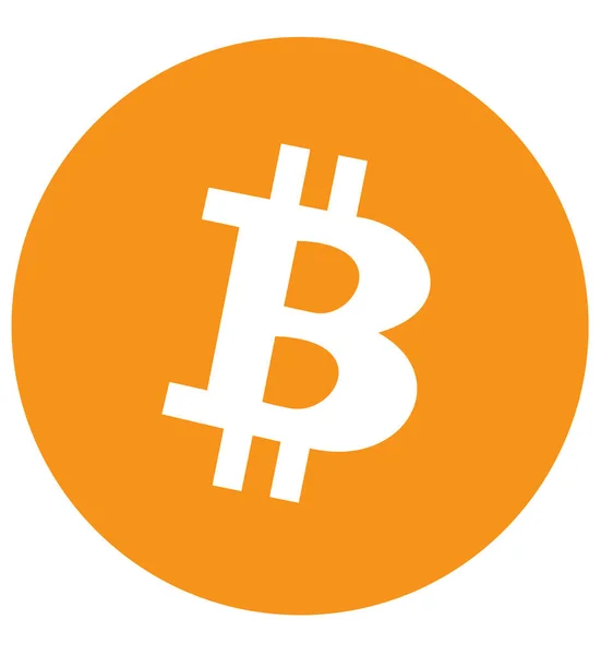 Bitcoin Çizimi izole edildi — Stok fotoğraf