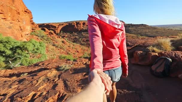 Följ mig Outback Australien SLOW MOTION — Stockvideo