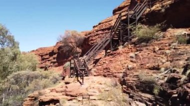 Krallar Kanyonu ahşap merdivenleri