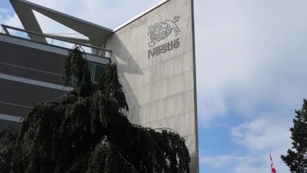 Siedziba główna Nestle Vevey — Wideo stockowe