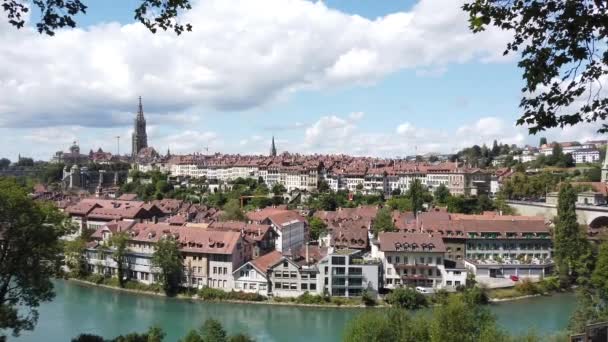 Stadsbilden i Bern Schweiz — Stockvideo