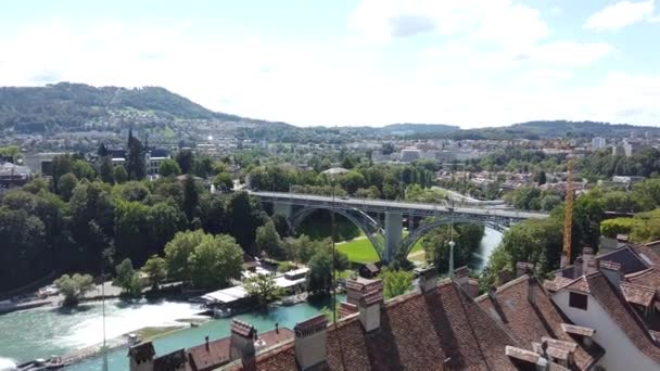 Bern Zwitserland antenne — Stockvideo