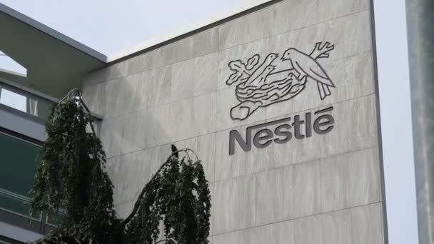 Nestle Zwitserland Vevey — Stockvideo