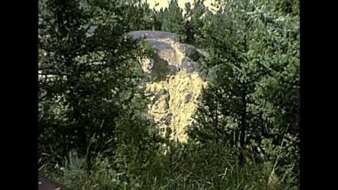 1970 'lerde Yellowstone nehri manzarası