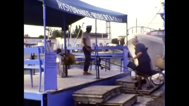 Archivage du ferry Cesenatico dans les années 1970 — Video