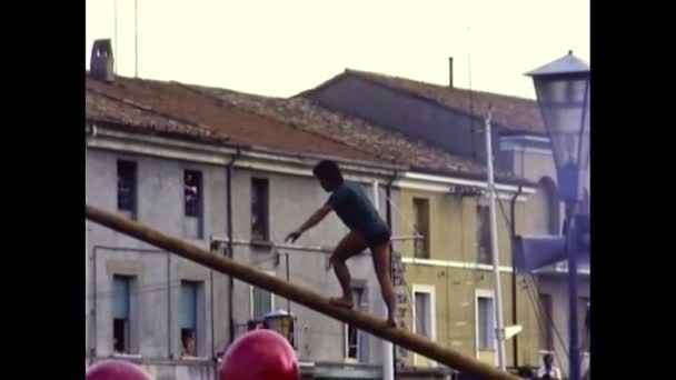 Archival Cesenatico competition in 1970s — Vídeos de Stock