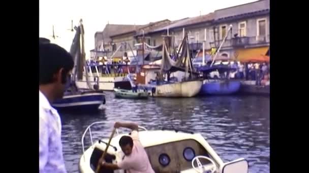 Archival Cesenatico Cuccagna competition in 1970s — Vídeos de Stock