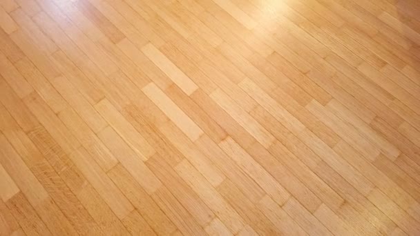 Surové dubové dřevo podlahové textury — Stock video