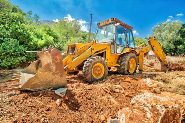 İnşaat işleri için kazıcı