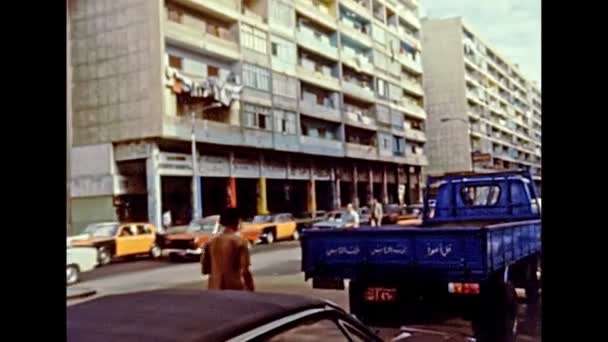 1980 'lerde Mısır' ın İskenderiye yollarının arşivlenmesi — Stok video