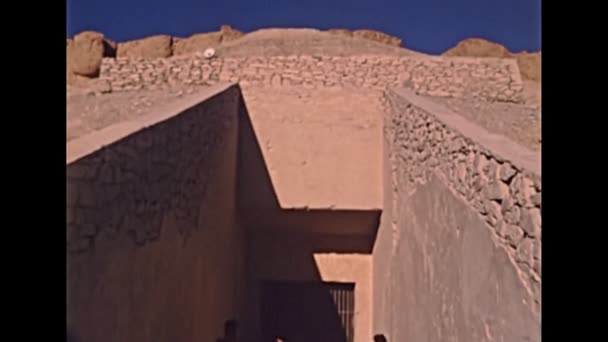 1980-as évek Ramesses sírjának bejárata — Stock videók
