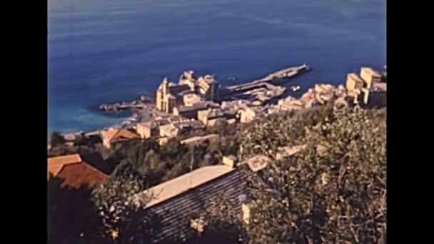 Archiefhaven Camogli in de jaren tachtig — Stockvideo