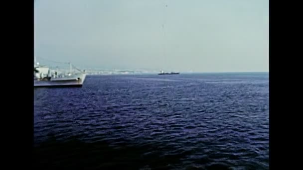 Archival of Genova cruise ship in 1980s — Vídeos de Stock