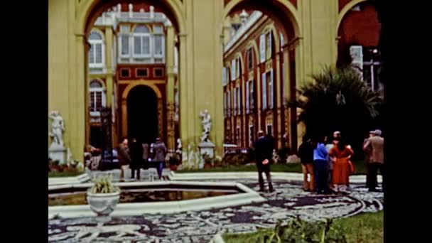 Archival of Genova Royal Palace in 1980s — Stock Video