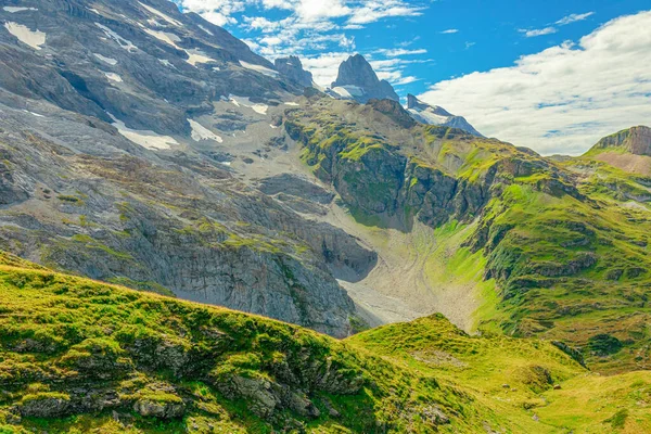 瑞士Engelberg Valley航空视图 — 图库照片