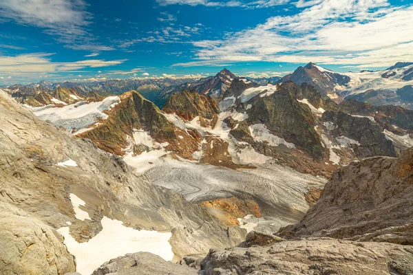 Titlis Glaciar Panorama na Suíça — Fotografia de Stock