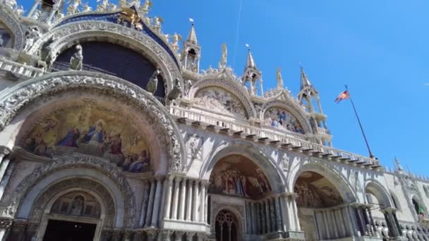 Iglesia de San Marco de Venecia ciudad — Vídeos de Stock
