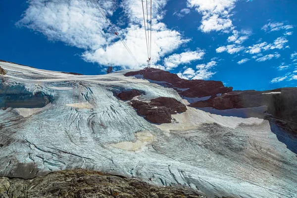 Titlis Glacier Schweiz flygbild — Stockfoto