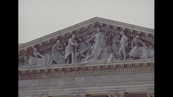 Edificio Capitolio 1980 en Washington DC — Vídeos de Stock