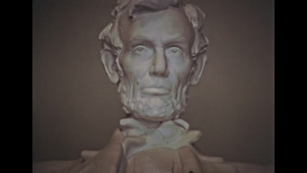 Estatua conmemorativa de Washington DC Lincoln — Vídeo de stock