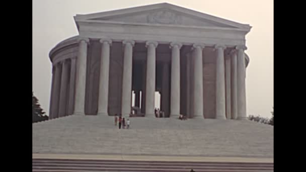Washington DC Thomas Jefferson Tempio commemorativo — Video Stock