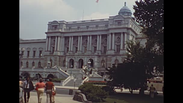 Biblioteca do Congresso de Washington DC — Vídeo de Stock