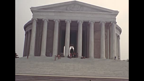 Washington DC Thomas Jefferson Memorial building — Vídeo de Stock