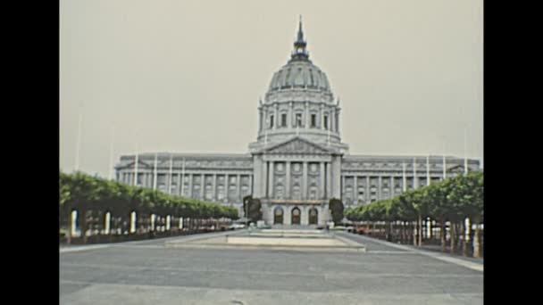 Archivo Ayuntamiento de San Francisco 1970 — Vídeo de stock