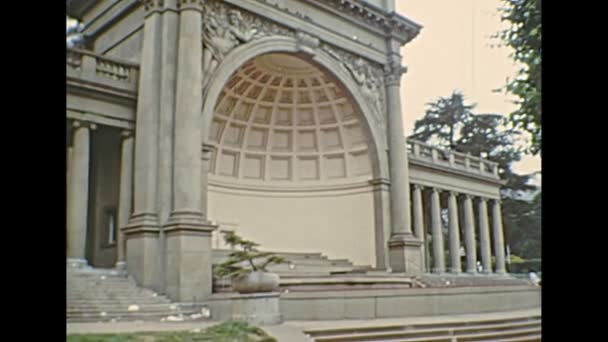 Archival Music Concourse San Francisco 1970s — Stock Video