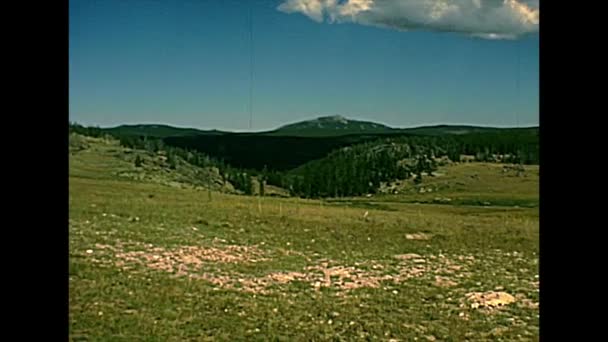 Yellowstone National Park på 1970-talet — Stockvideo