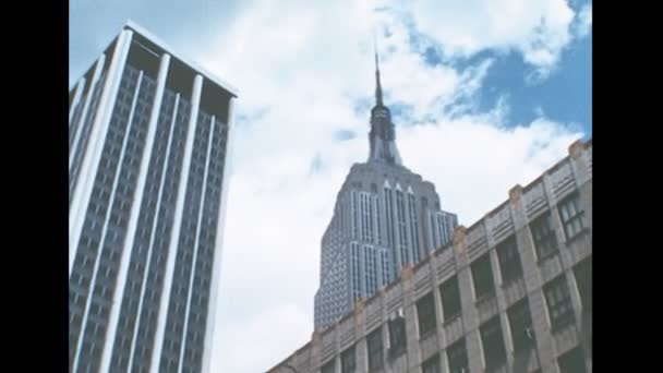 New York Empire State Building Archival — Stock Video