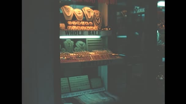 Hong Kong jewelry in 1980s — Stock Video