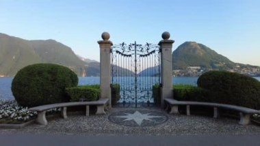 Lugano Gölü 'nün kapısı.