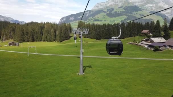 Engelberg cable car of Switzerland — Stock Video