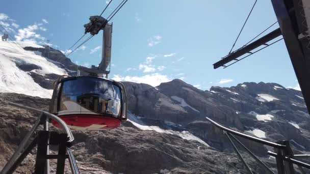 Cable car of Titlis in Switzerland — Stock Video