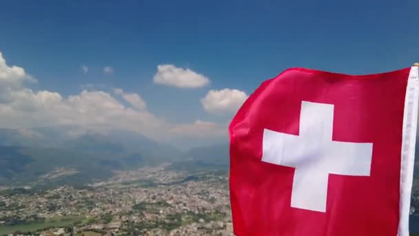 Lugano San Salvatore Drapeau suisse — Video