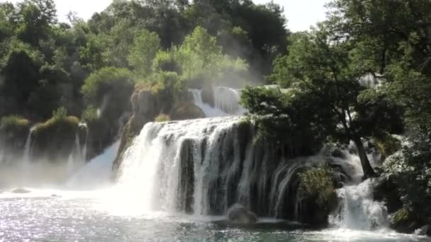 Cascata Skradinski Buk — Video Stock