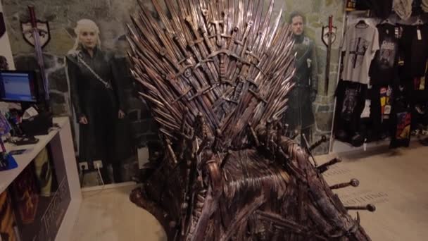 IJzeren troon van het Game of Thrones — Stockvideo