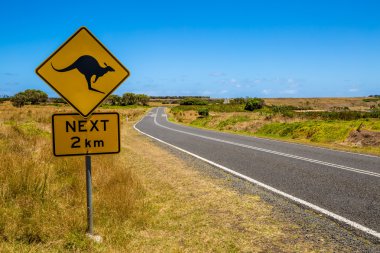Kangaroo Sign clipart