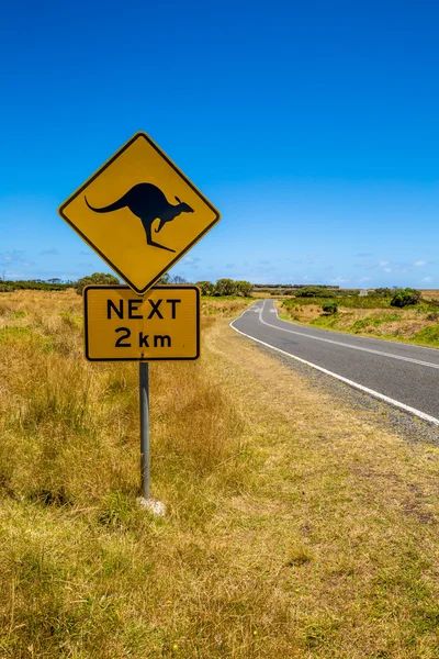 Znak kangura — Zdjęcie stockowe