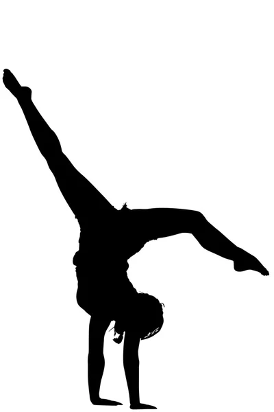 Acrobatic girl — Stock Photo, Image