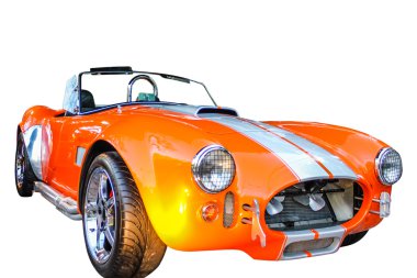 The AC Cobra, sold as the Ford Shelby AC Cobra 427 in the United States on white background. clipart