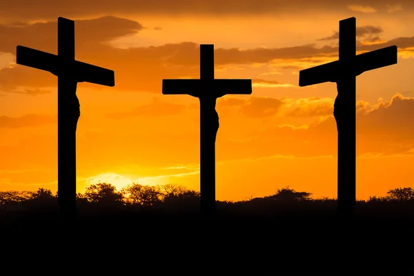 Ο Ιησούς και τους σταυρούς — Φωτογραφία Αρχείου