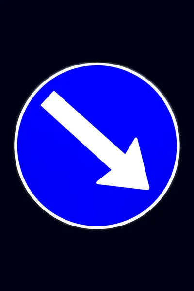 Znak drogowy kierunkowe — Zdjęcie stockowe