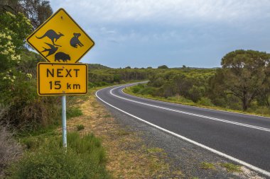 Australian road signs clipart