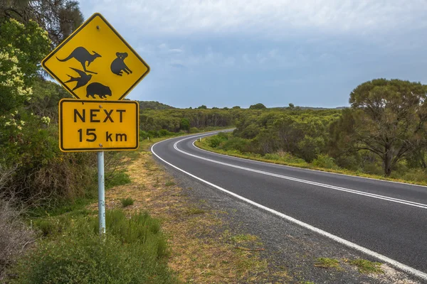 Ausztrál közúti jelzőtáblák — Stock Fotó