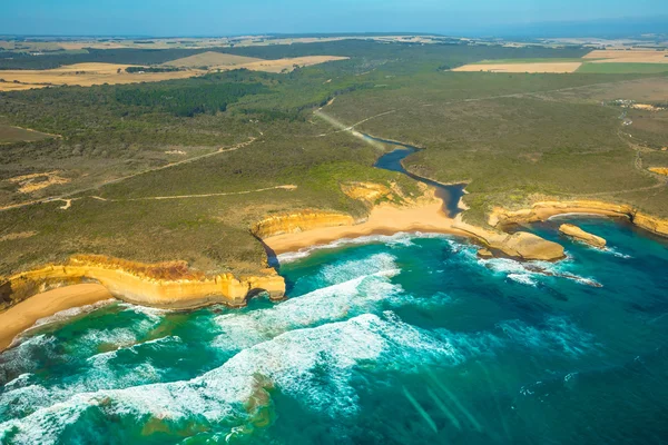 Victoria sahil helikopter — Stok fotoğraf