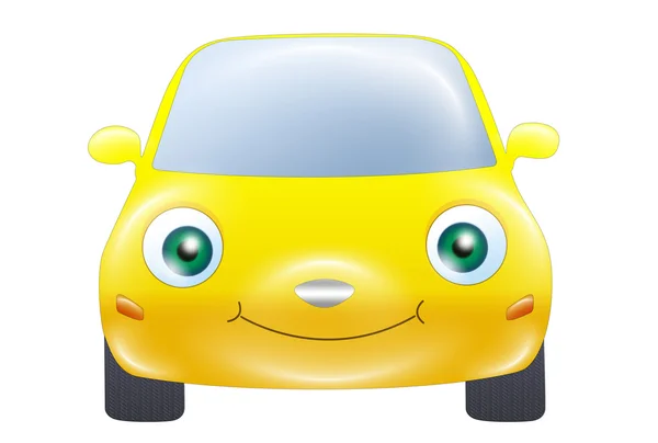 Желтый автомобиль — стоковое фото
