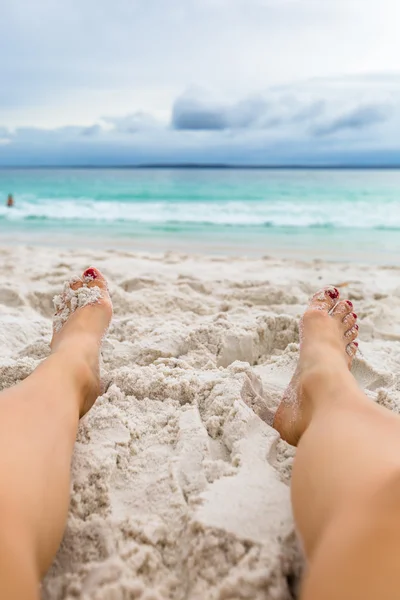 Relaxar na praia — Fotografia de Stock